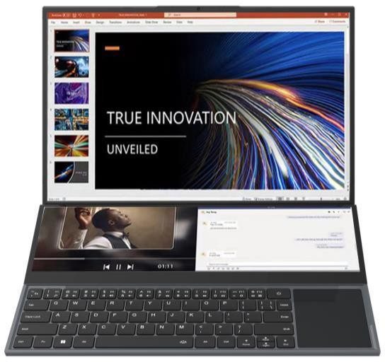 MT1 — Ordinateur portable double écran 16" + 14"