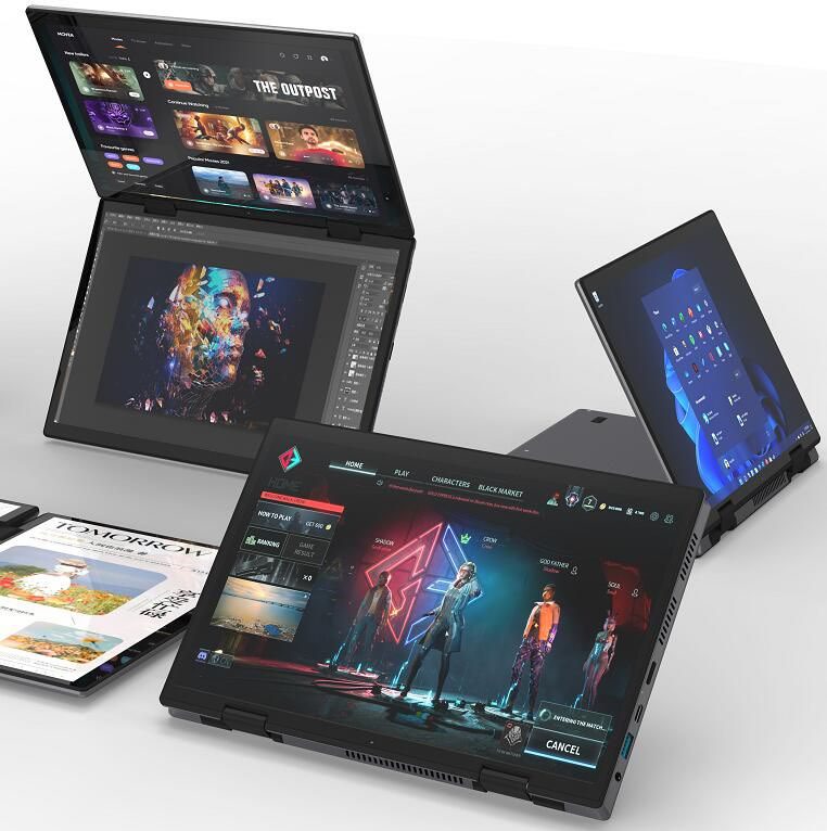 MS11 — Ordinateur portable double écran 10,5" + 10,5"